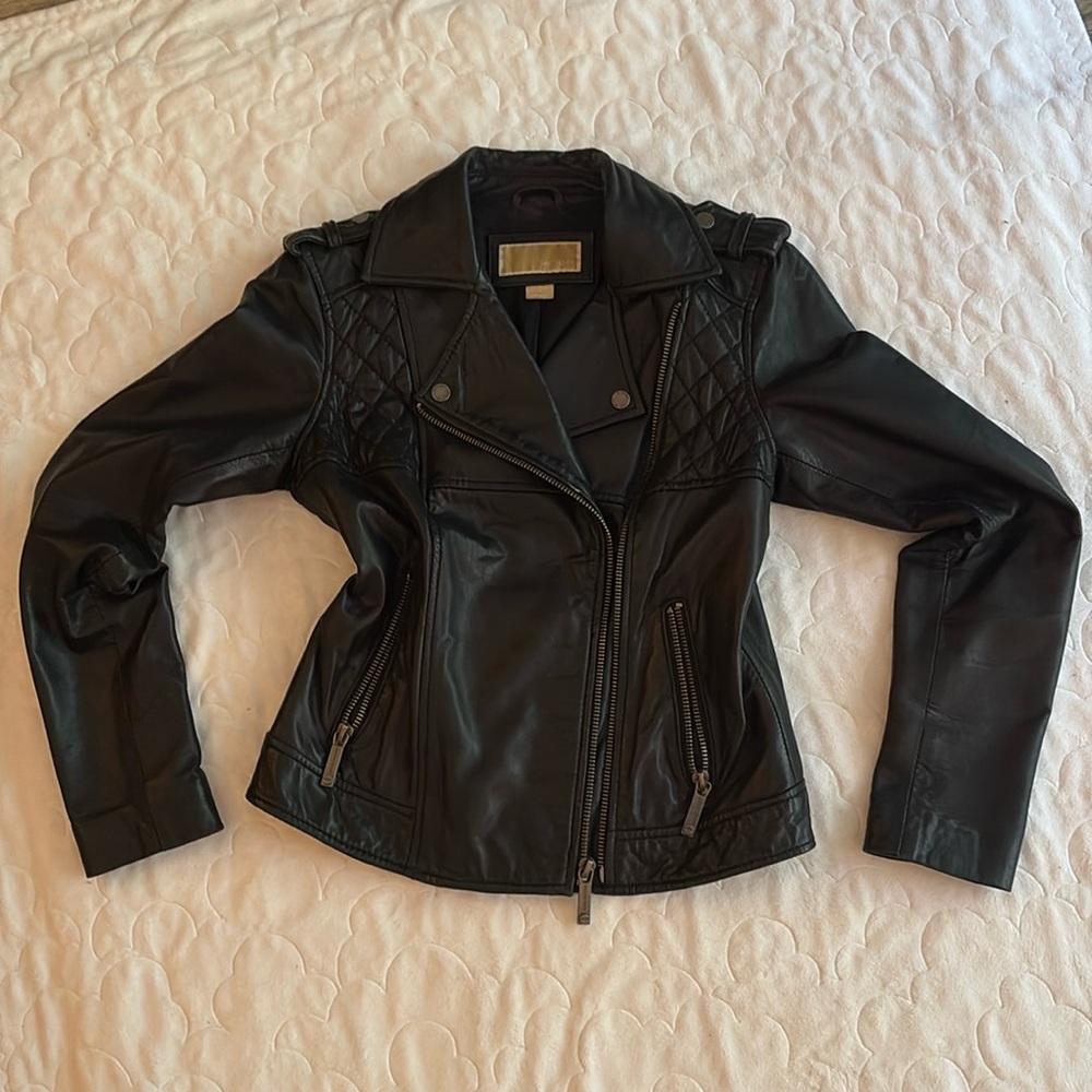 Michael Kors 100% leather jacket